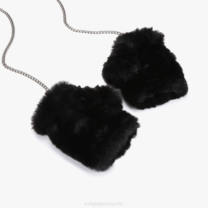 Kurt Geiger mujer guantes sin dedos london poppy 2LPR508 | accesorios negro